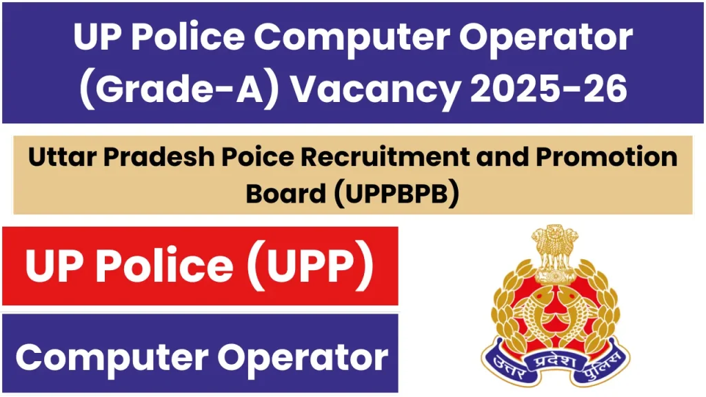 UP Police Computer Operator Grade-A Recruitment 2025