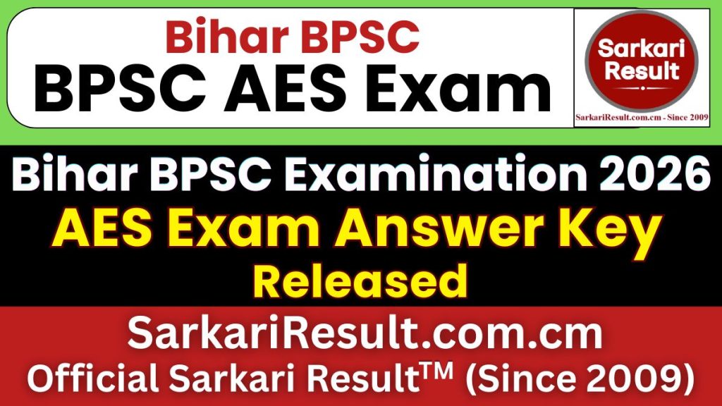 BPSC AES Answer Key 2026