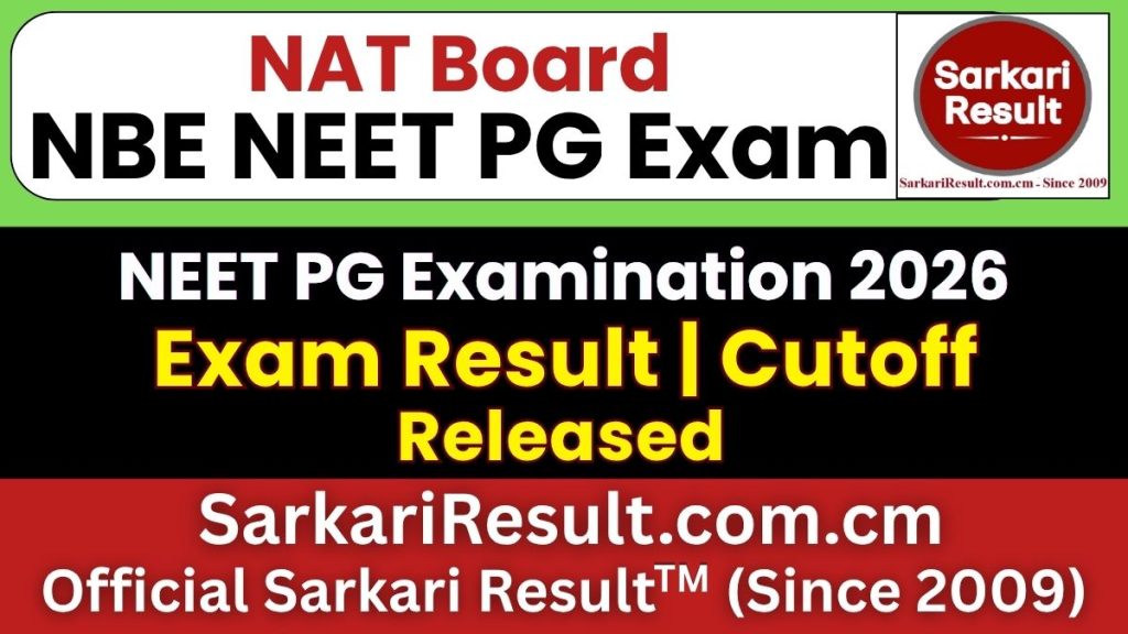NEET PG Result 2026