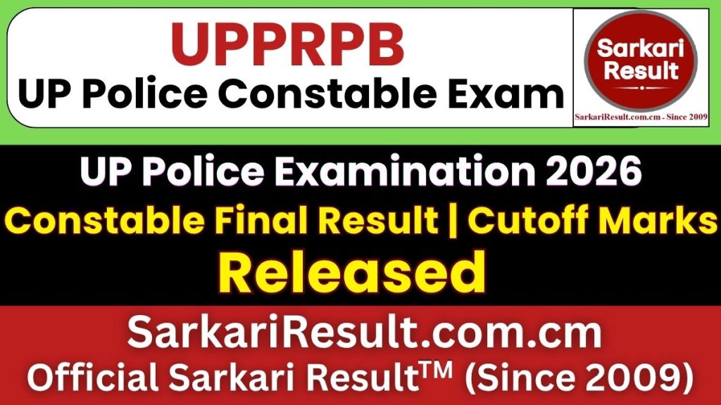 UP Police Constable Final Result 2026