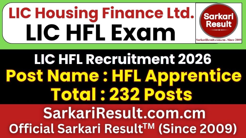 LIC HFL Apprentice Recruitment 2026